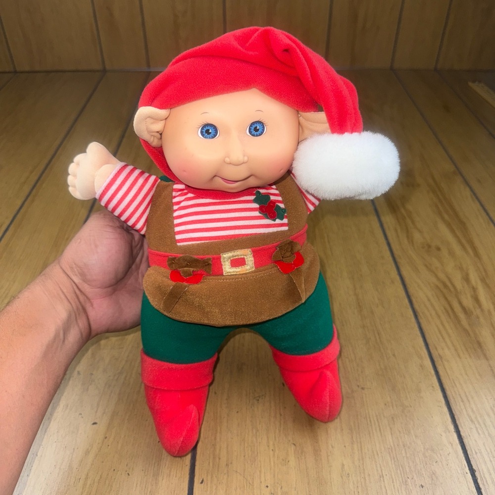 Cabbage Patch Kids Doll Holiday Elf‎ 1992 Vintage Hasbro Plush
